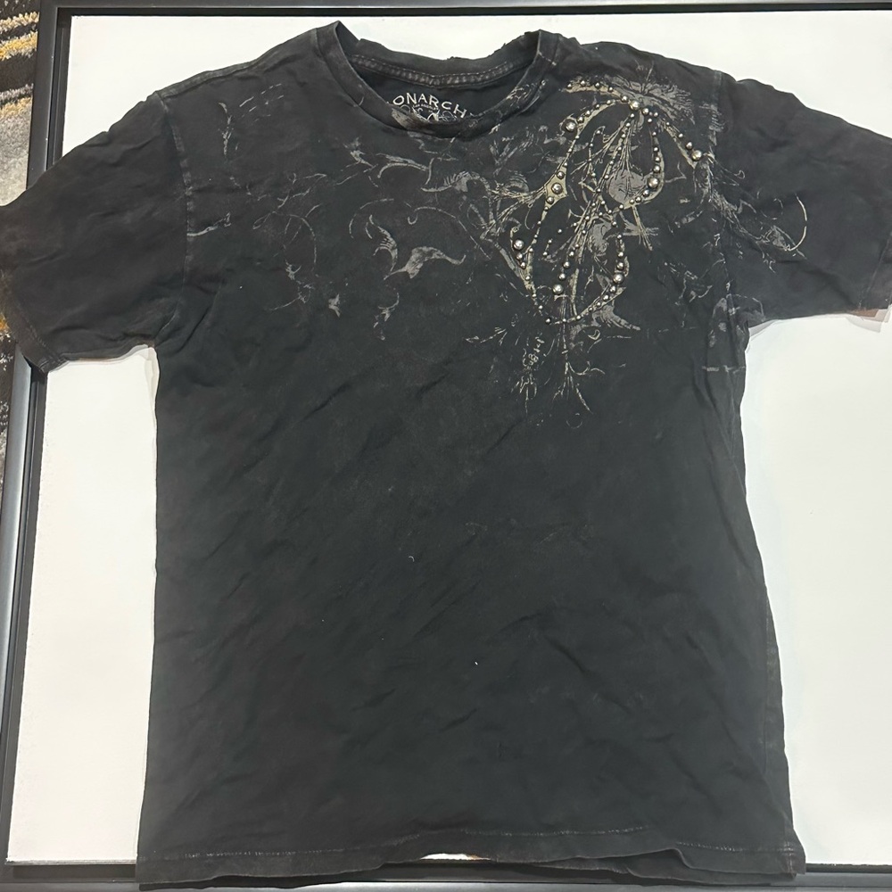 Monarchy Black Graphic Men's Tee